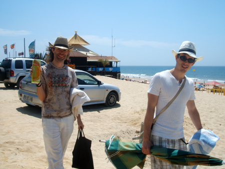 wei�e touristen am strand!