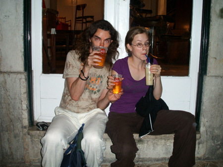 lustige getränke in der nacht..