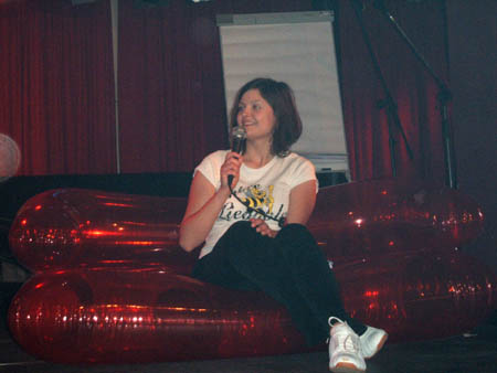 ..über die sympathische kandidatin!