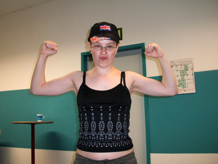 chrissy hat gut trainiert!