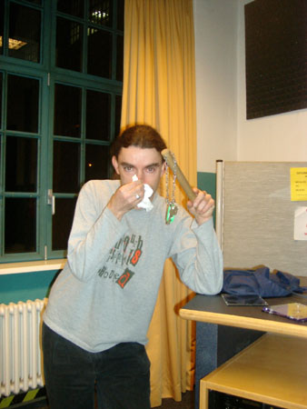 springhuhn mit schnupfen