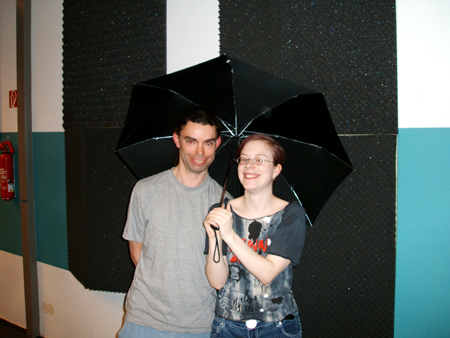 gut, wenn man n schirm hat..